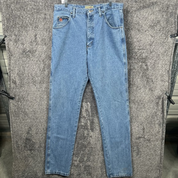 Wrangler 20X Jeans Men 36x40 Blue Western Original Fit Pants Style 22 Light Wash - Picture 1 of 10